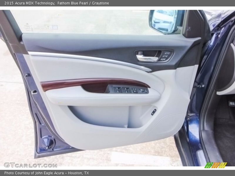 Fathom Blue Pearl / Graystone 2015 Acura MDX Technology