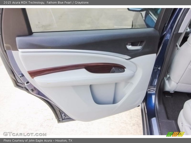 Fathom Blue Pearl / Graystone 2015 Acura MDX Technology