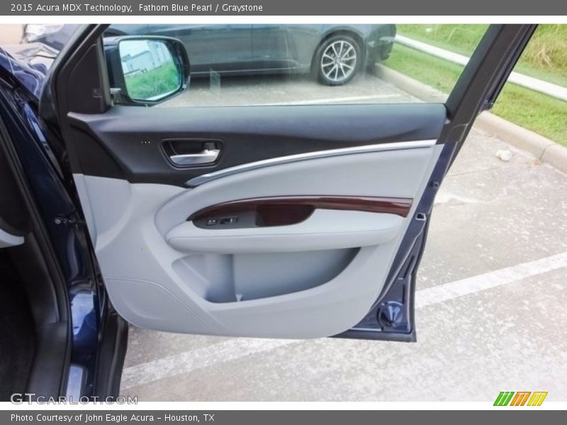 Fathom Blue Pearl / Graystone 2015 Acura MDX Technology