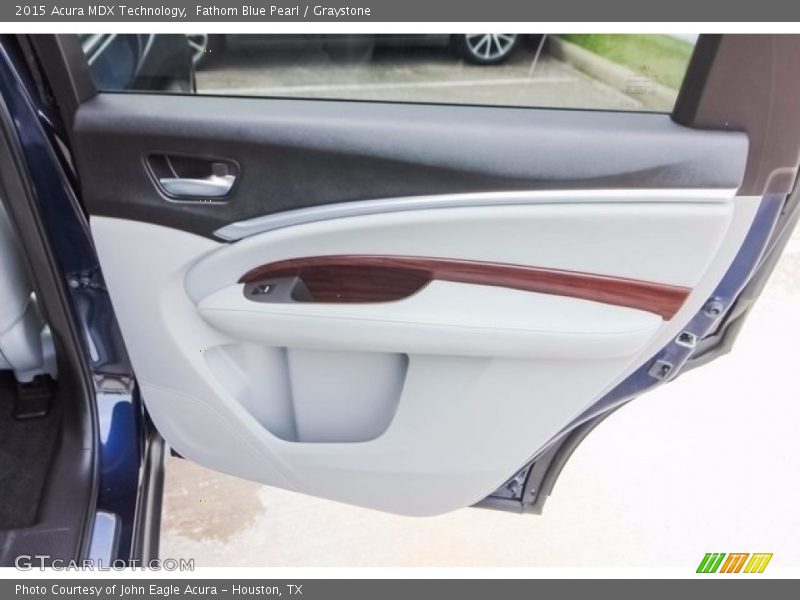 Fathom Blue Pearl / Graystone 2015 Acura MDX Technology