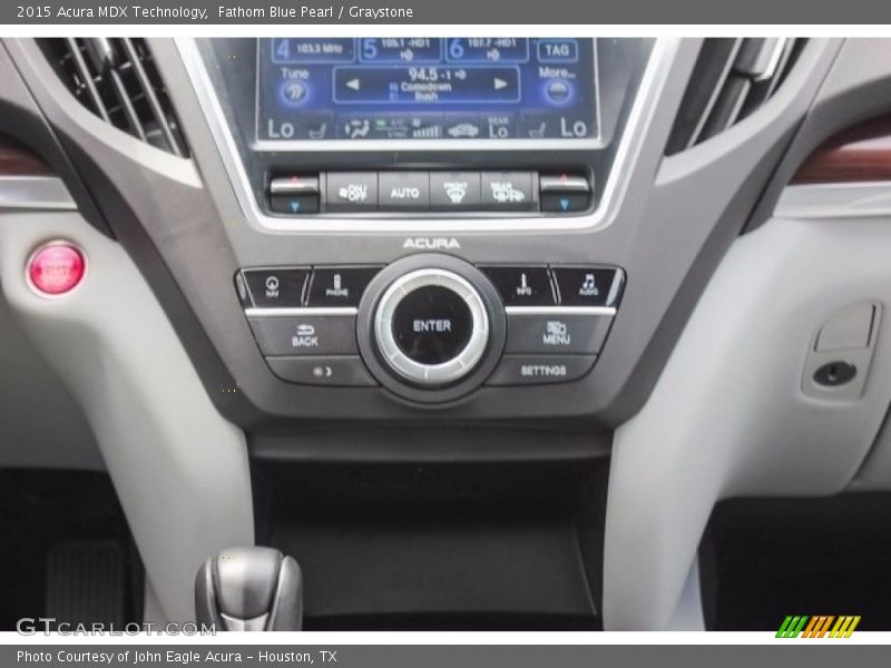 Fathom Blue Pearl / Graystone 2015 Acura MDX Technology
