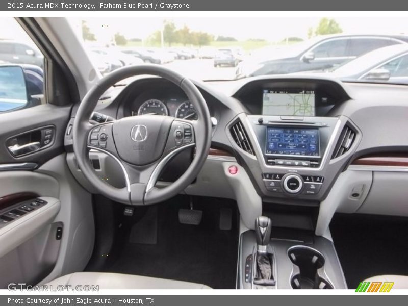 Fathom Blue Pearl / Graystone 2015 Acura MDX Technology