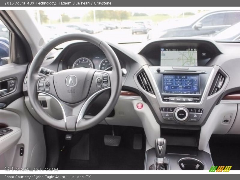 Fathom Blue Pearl / Graystone 2015 Acura MDX Technology