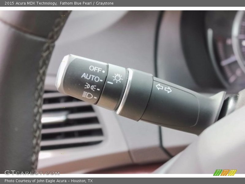 Fathom Blue Pearl / Graystone 2015 Acura MDX Technology