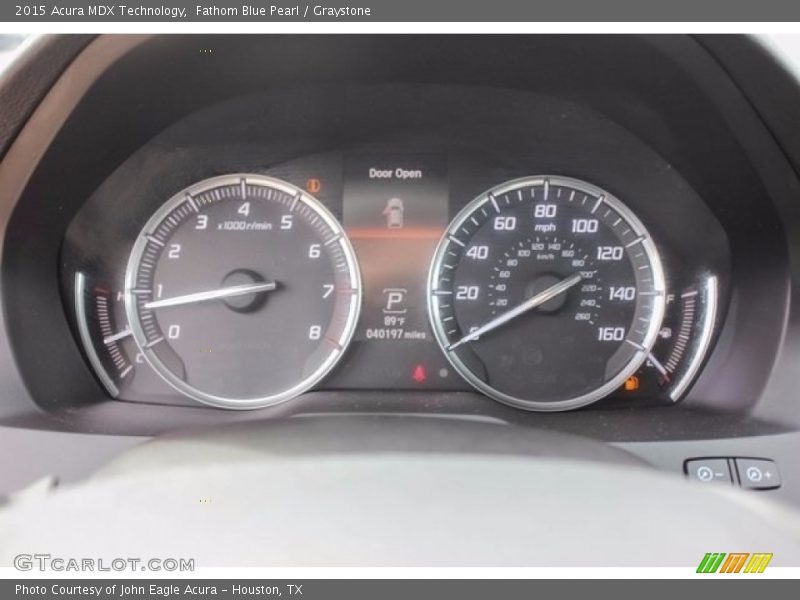 Fathom Blue Pearl / Graystone 2015 Acura MDX Technology