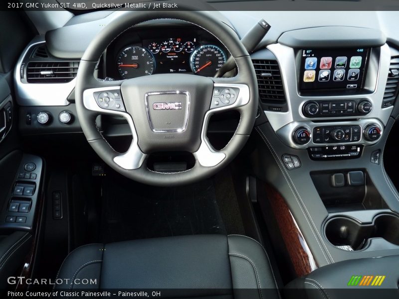 Quicksilver Metallic / Jet Black 2017 GMC Yukon SLT 4WD
