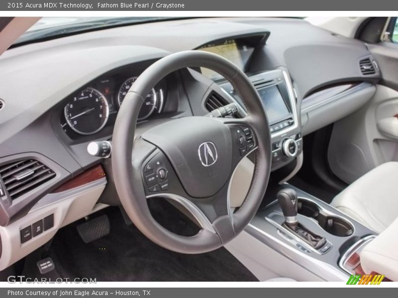 Fathom Blue Pearl / Graystone 2015 Acura MDX Technology