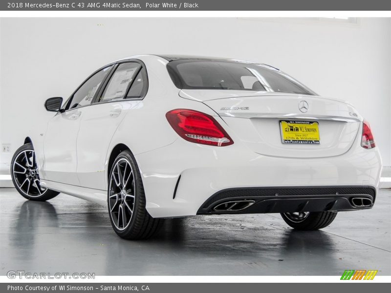 Polar White / Black 2018 Mercedes-Benz C 43 AMG 4Matic Sedan