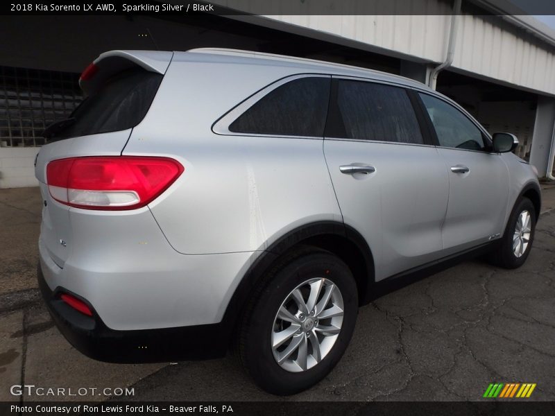 Sparkling Silver / Black 2018 Kia Sorento LX AWD