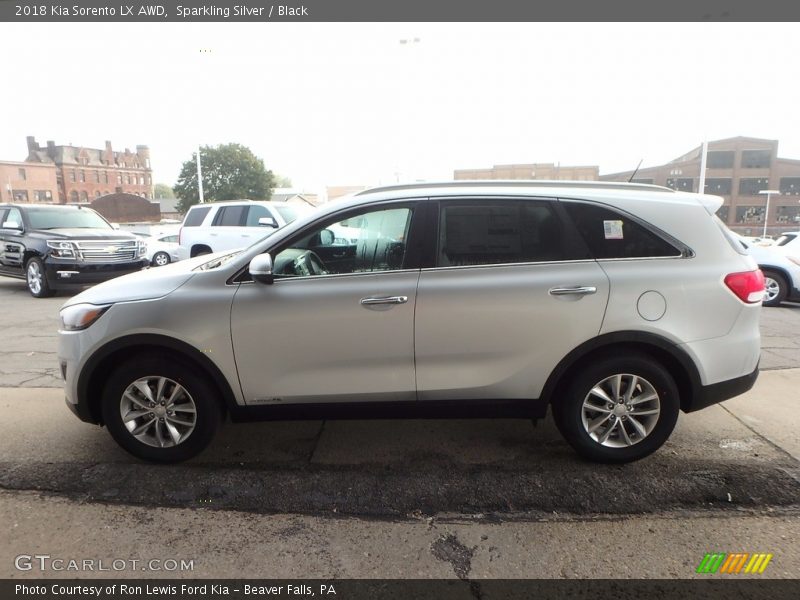 Sparkling Silver / Black 2018 Kia Sorento LX AWD