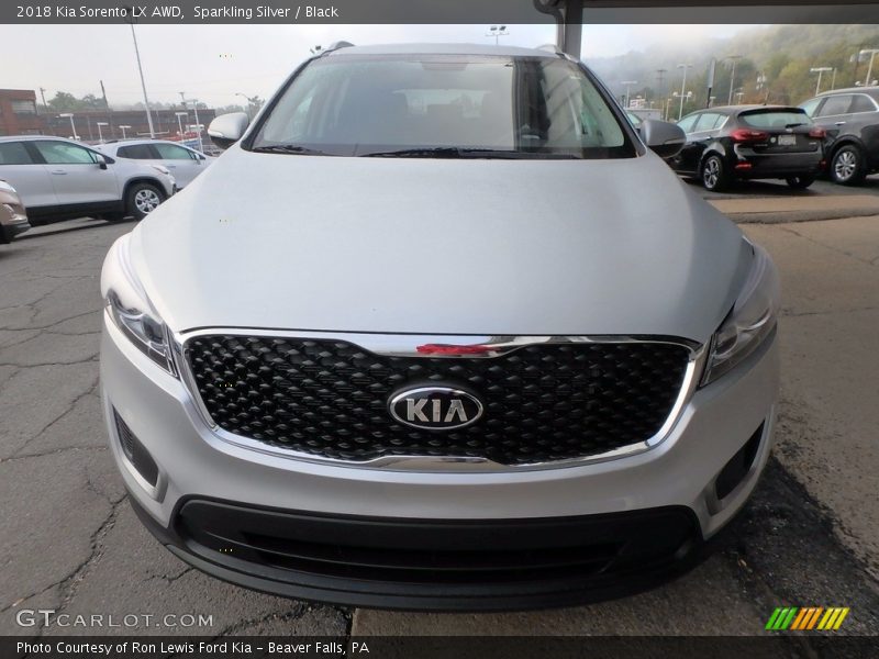 Sparkling Silver / Black 2018 Kia Sorento LX AWD