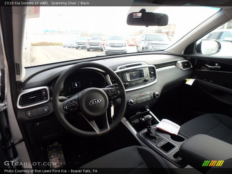 Sparkling Silver / Black 2018 Kia Sorento LX AWD