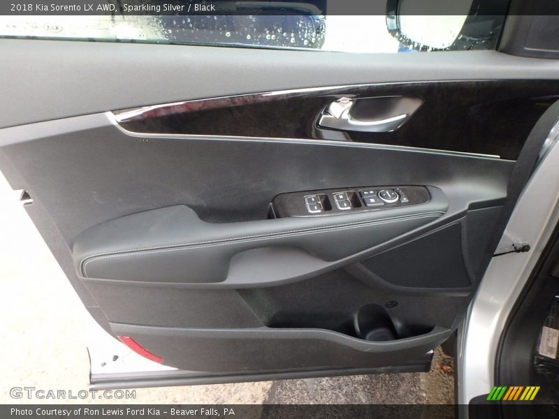 Sparkling Silver / Black 2018 Kia Sorento LX AWD