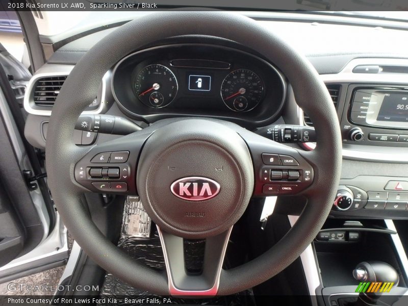 Sparkling Silver / Black 2018 Kia Sorento LX AWD