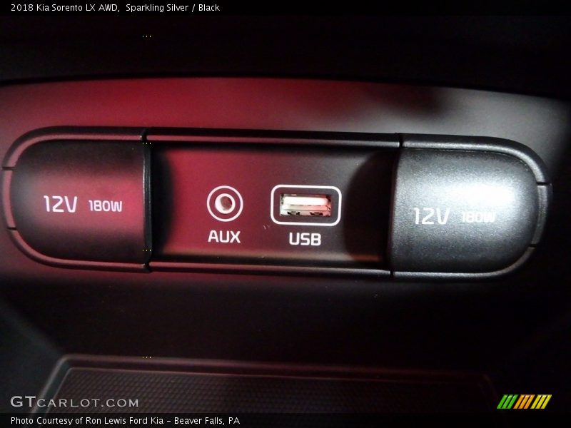 Sparkling Silver / Black 2018 Kia Sorento LX AWD