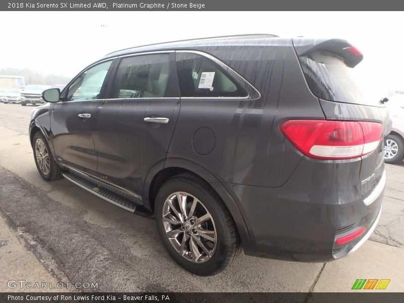 Platinum Graphite / Stone Beige 2018 Kia Sorento SX Limited AWD