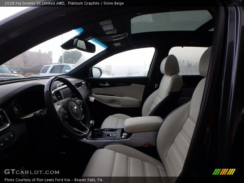 Platinum Graphite / Stone Beige 2018 Kia Sorento SX Limited AWD