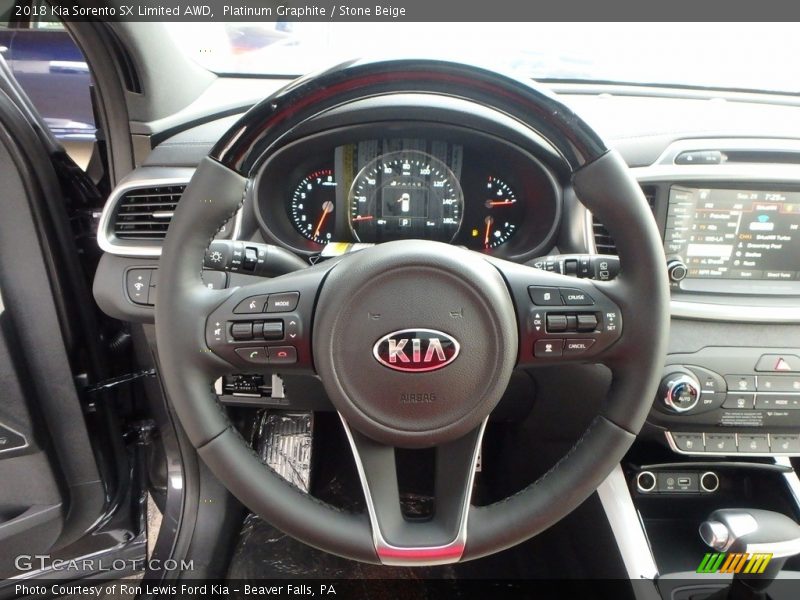  2018 Sorento SX Limited AWD Steering Wheel