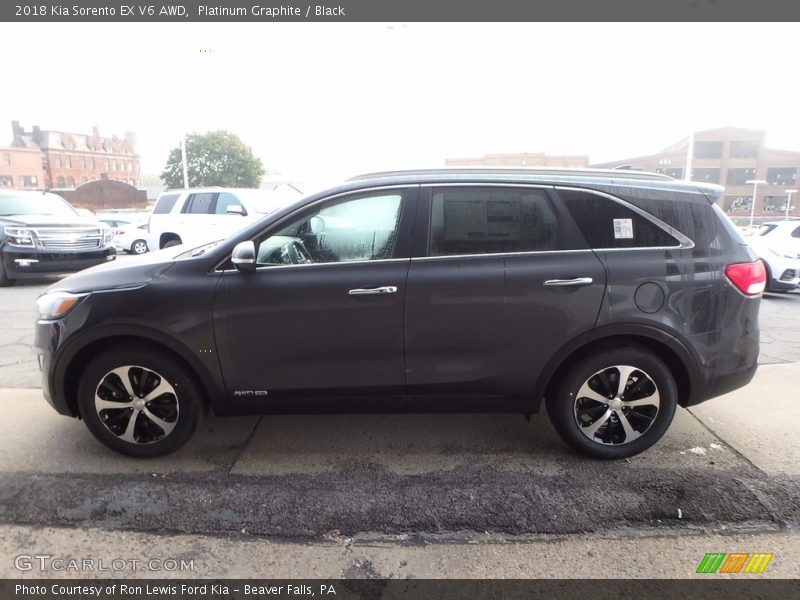 Platinum Graphite / Black 2018 Kia Sorento EX V6 AWD