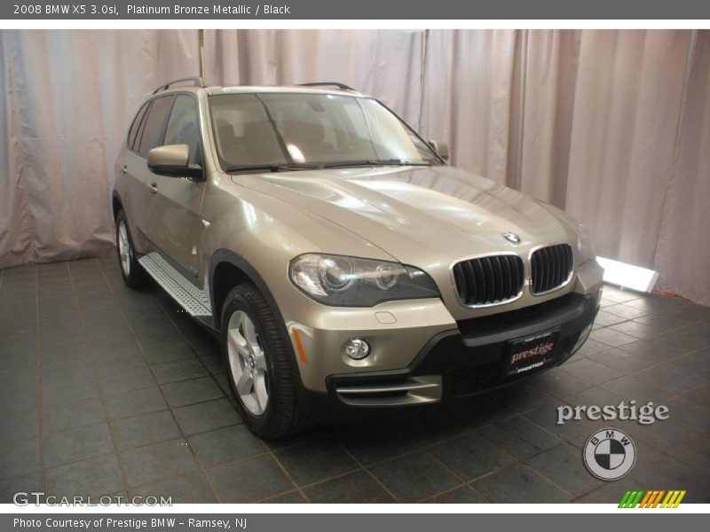 Platinum Bronze Metallic / Black 2008 BMW X5 3.0si
