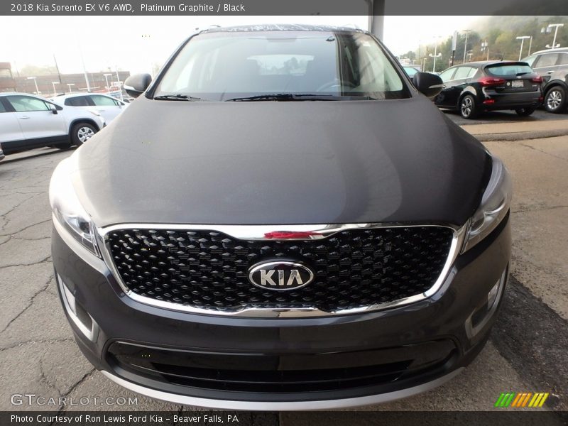 Platinum Graphite / Black 2018 Kia Sorento EX V6 AWD