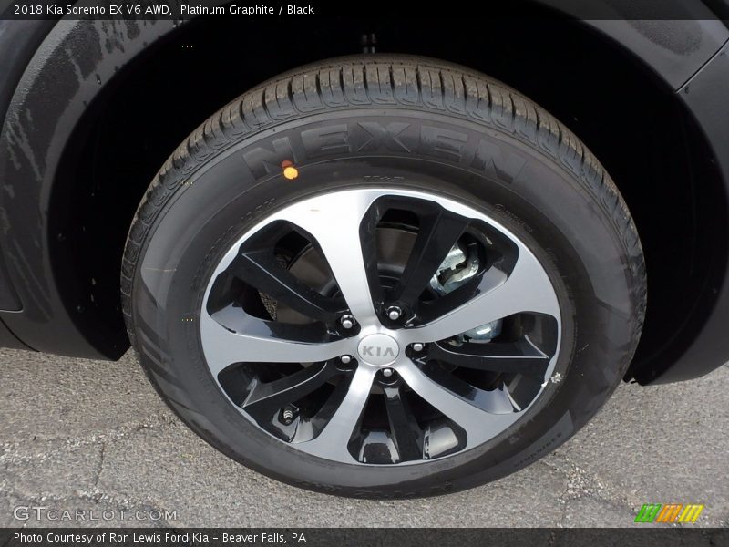 Platinum Graphite / Black 2018 Kia Sorento EX V6 AWD