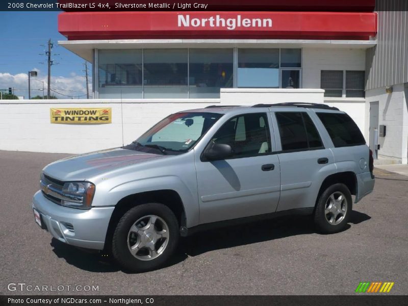 Silverstone Metallic / Light Gray 2008 Chevrolet TrailBlazer LS 4x4