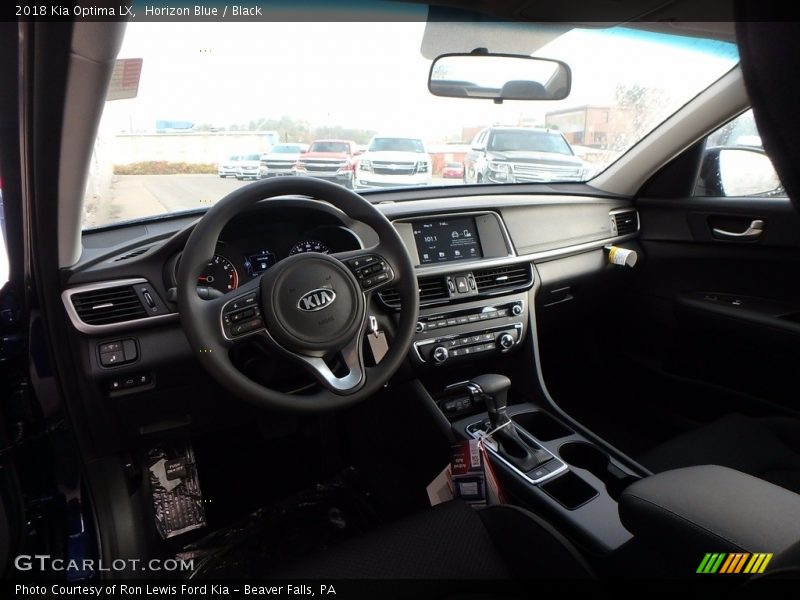 Horizon Blue / Black 2018 Kia Optima LX