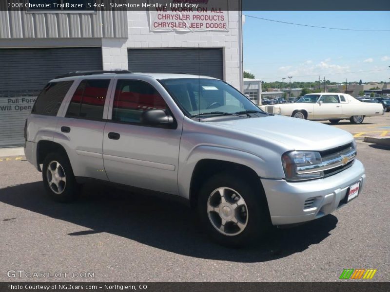 Silverstone Metallic / Light Gray 2008 Chevrolet TrailBlazer LS 4x4