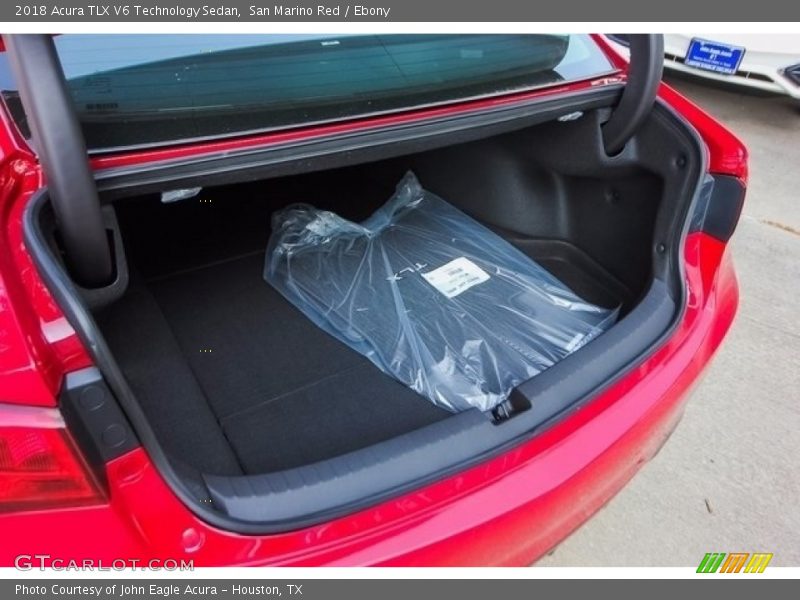San Marino Red / Ebony 2018 Acura TLX V6 Technology Sedan