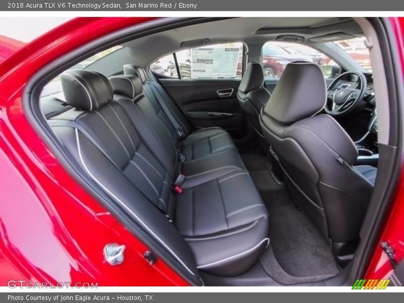 San Marino Red / Ebony 2018 Acura TLX V6 Technology Sedan