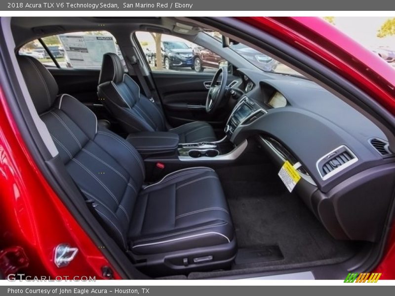 San Marino Red / Ebony 2018 Acura TLX V6 Technology Sedan