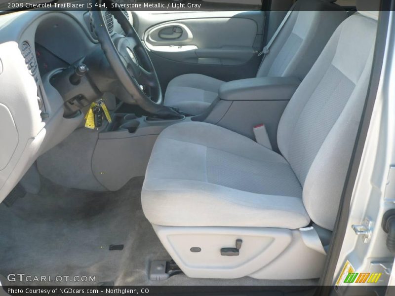 Silverstone Metallic / Light Gray 2008 Chevrolet TrailBlazer LS 4x4