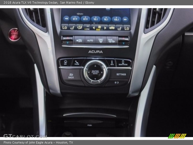 San Marino Red / Ebony 2018 Acura TLX V6 Technology Sedan