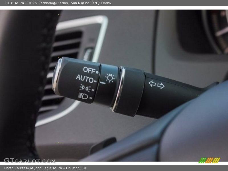 San Marino Red / Ebony 2018 Acura TLX V6 Technology Sedan