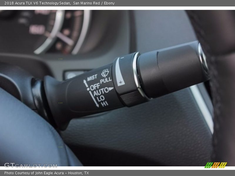 San Marino Red / Ebony 2018 Acura TLX V6 Technology Sedan