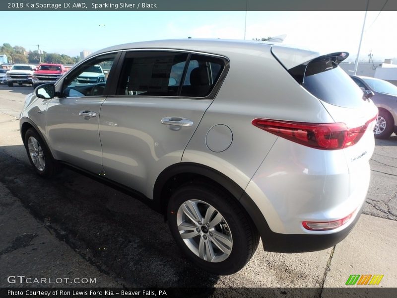 Sparkling Silver / Black 2018 Kia Sportage LX AWD