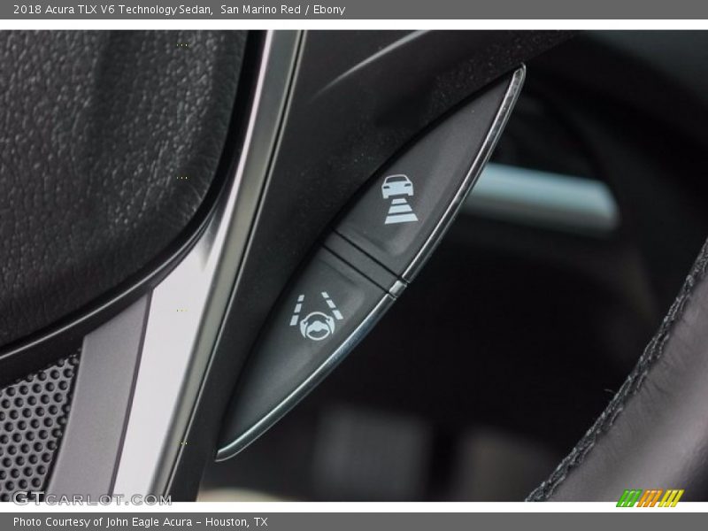 San Marino Red / Ebony 2018 Acura TLX V6 Technology Sedan