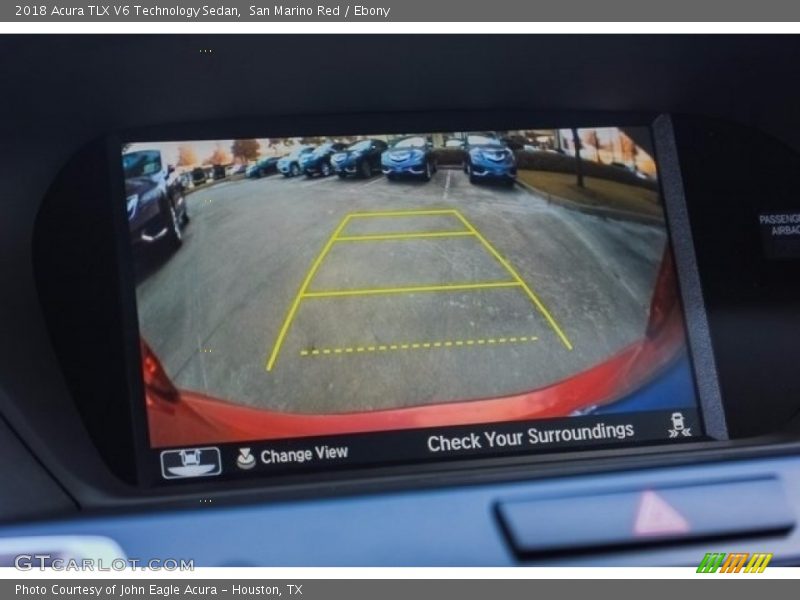 San Marino Red / Ebony 2018 Acura TLX V6 Technology Sedan