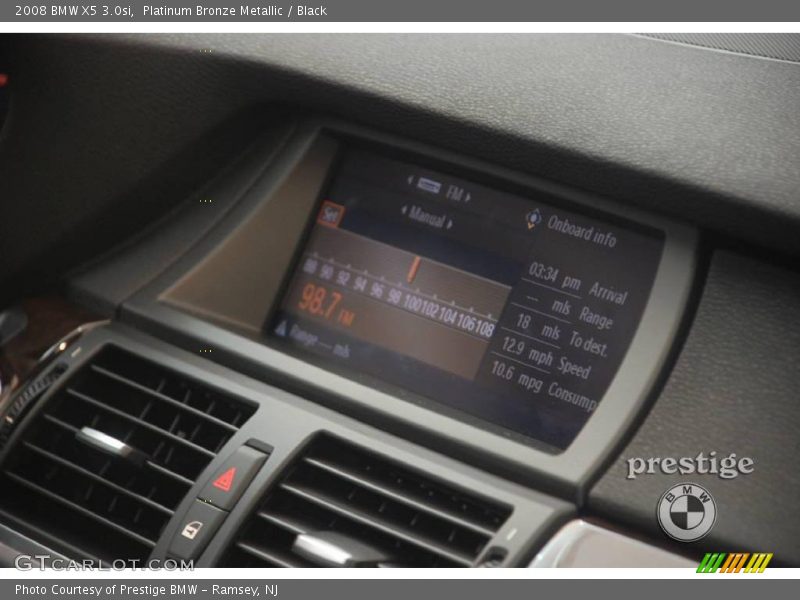 Platinum Bronze Metallic / Black 2008 BMW X5 3.0si