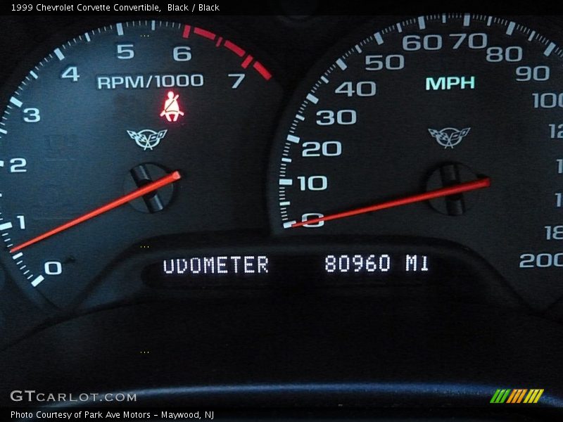 Black / Black 1999 Chevrolet Corvette Convertible