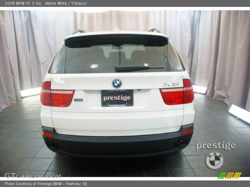Alpine White / Tobacco 2008 BMW X5 3.0si