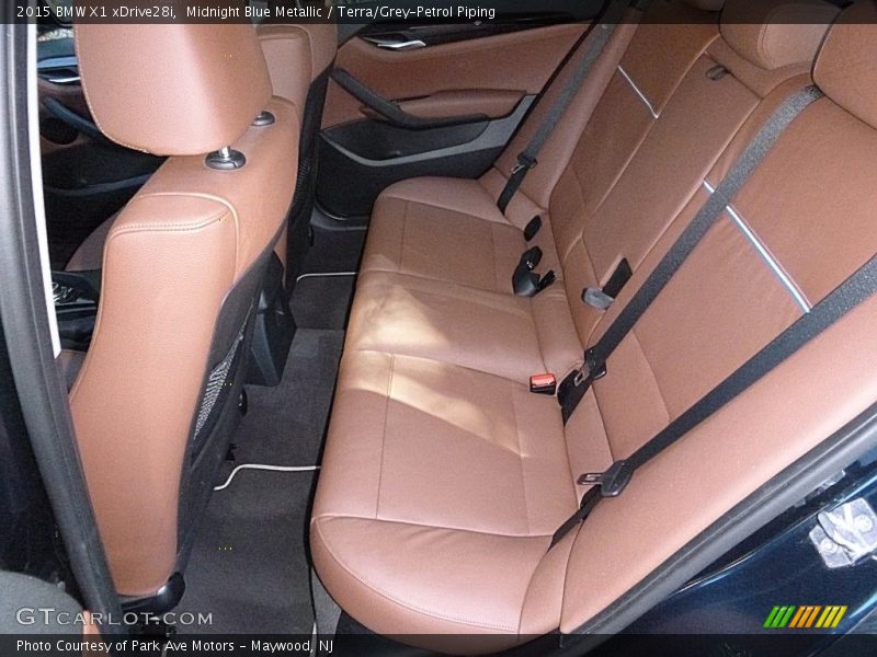 Midnight Blue Metallic / Terra/Grey-Petrol Piping 2015 BMW X1 xDrive28i