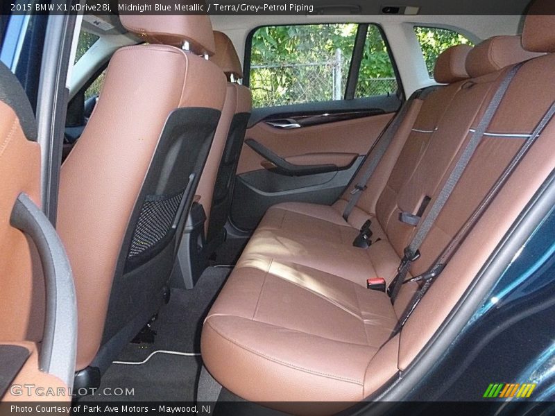 Midnight Blue Metallic / Terra/Grey-Petrol Piping 2015 BMW X1 xDrive28i
