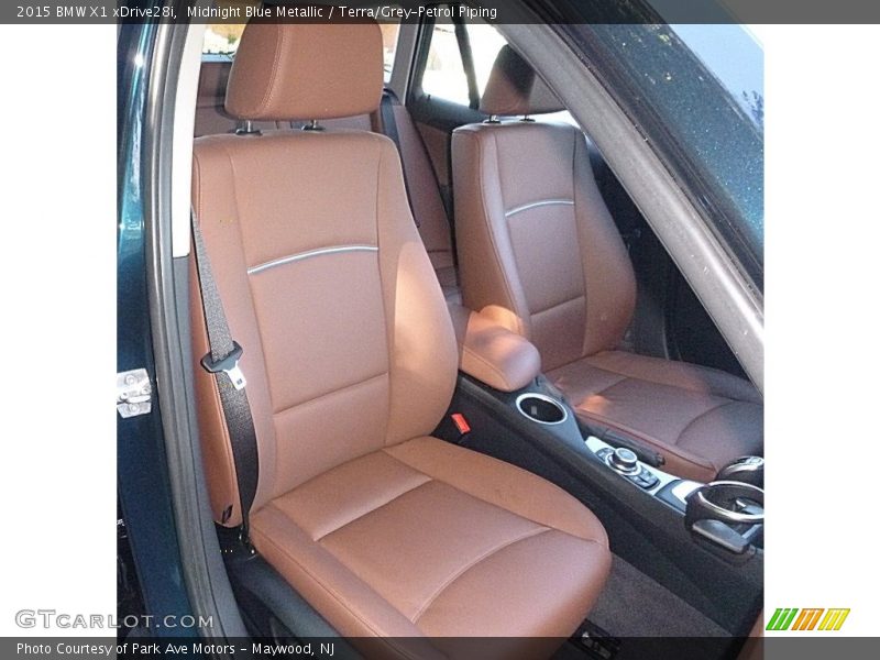 Midnight Blue Metallic / Terra/Grey-Petrol Piping 2015 BMW X1 xDrive28i