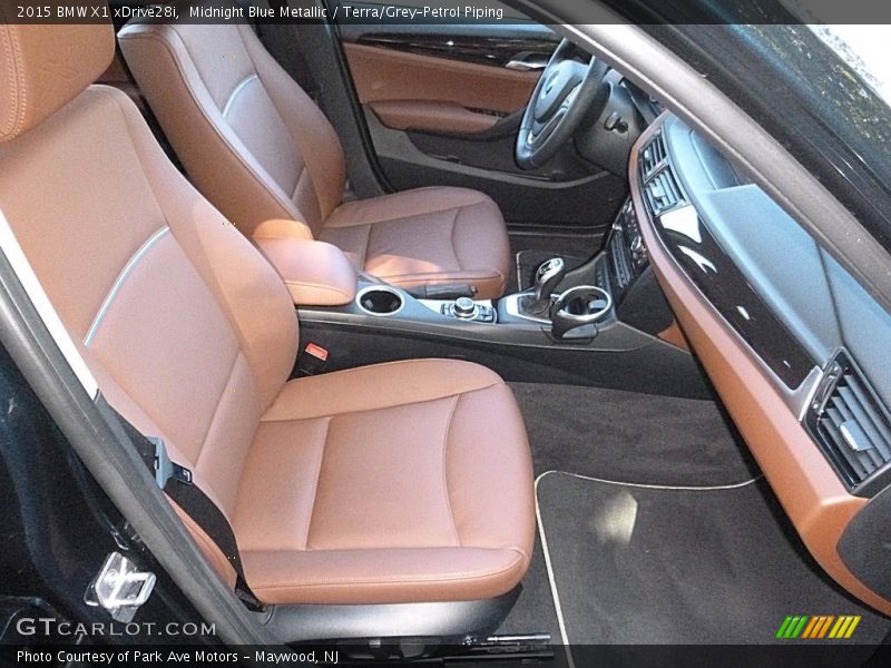 Midnight Blue Metallic / Terra/Grey-Petrol Piping 2015 BMW X1 xDrive28i
