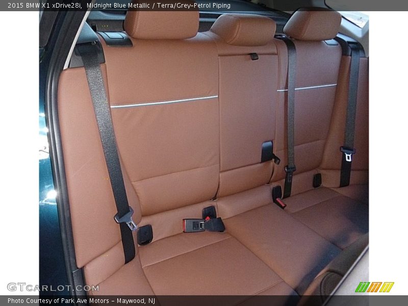 Midnight Blue Metallic / Terra/Grey-Petrol Piping 2015 BMW X1 xDrive28i