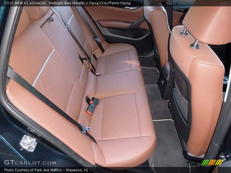 Midnight Blue Metallic / Terra/Grey-Petrol Piping 2015 BMW X1 xDrive28i