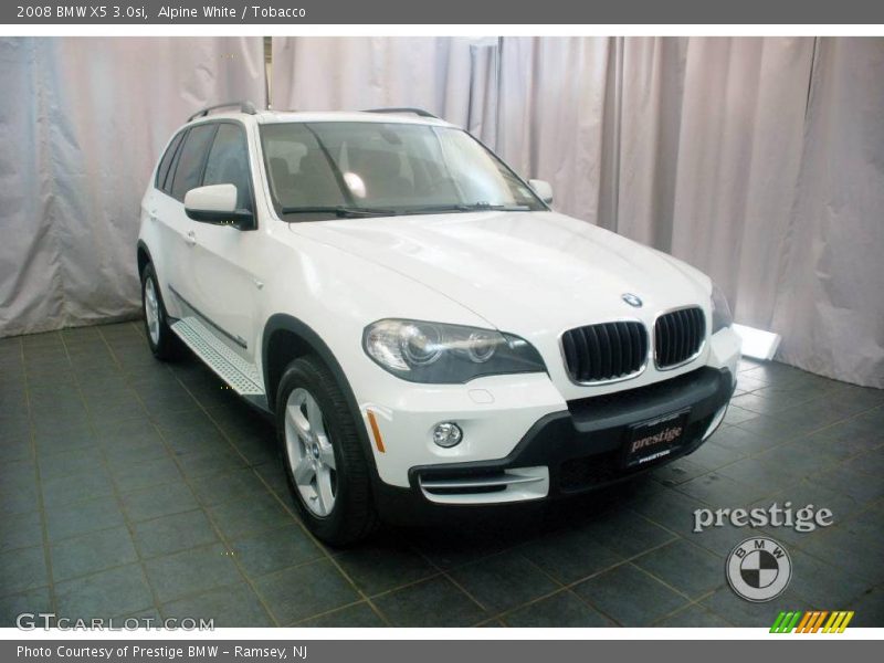 Alpine White / Tobacco 2008 BMW X5 3.0si