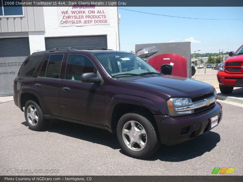Dark Cherry Metallic / Light Gray 2008 Chevrolet TrailBlazer LS 4x4